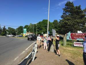 WECANNers standing out for justice at Grant Circle, 6/5/2020.